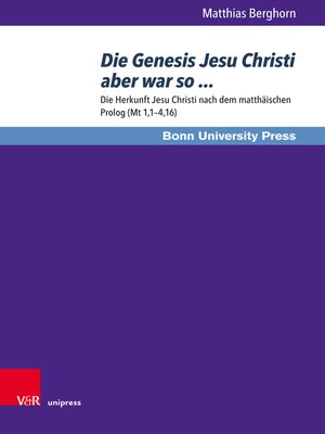 cover image of Die Genesis Jesu Christi aber war so ...